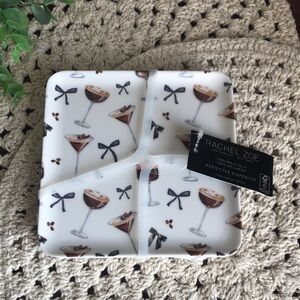 Rachel Zoe ESPRESSO Cocktail Appetizer Plates